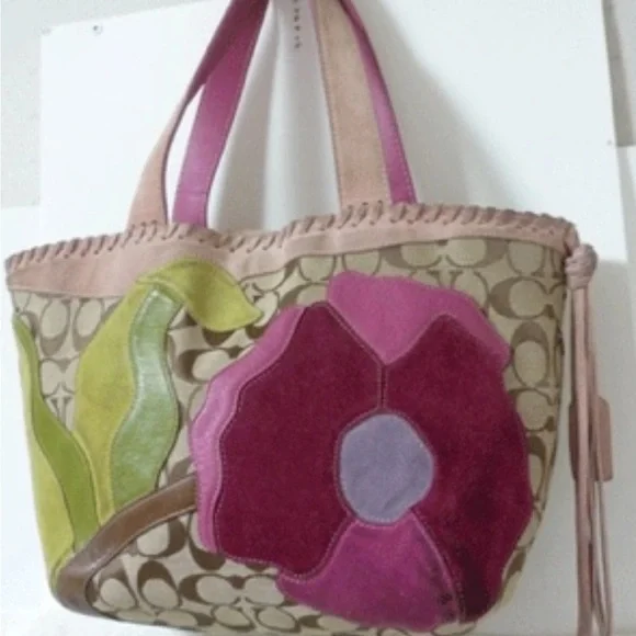 Coach special edition spring 2004 floral luxury shoulder bag